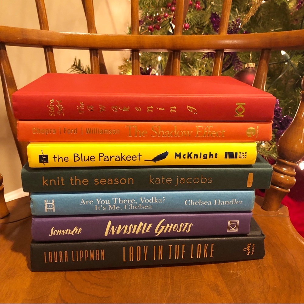 🌈 Rainbow 7 Hardcover Book Set Decor Home - Picture 2 of 4